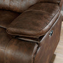 Furniture of America Chantoise Power Leather Look Recliner CM6228BR-CH IMAGE 5
