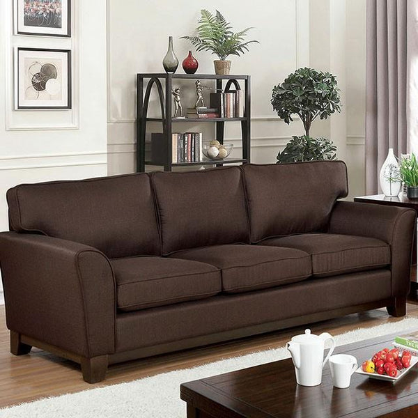 Furniture of America Caldicot CM6954BR-SF Sofa IMAGE 1