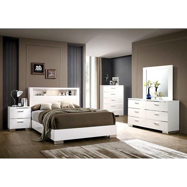 Furniture of America Carlie CM7049WH-N Night Stand IMAGE 2