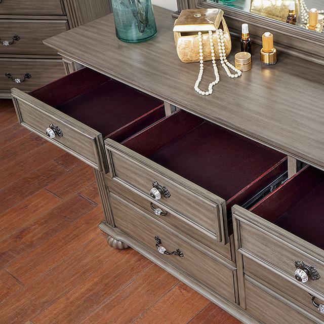Furniture of America Syracuse CM7129GY-D Dresser IMAGE 3