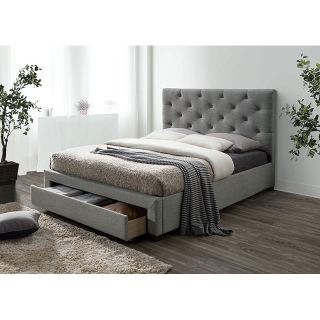  Furniture of America Sybella CM7218GY-EK-BED E.King Bed IMAGE 2
