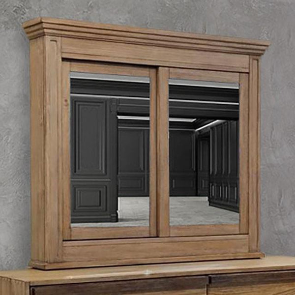 Furniture of America Coimbra CM7623SM Cabinet Mirror IMAGE 1