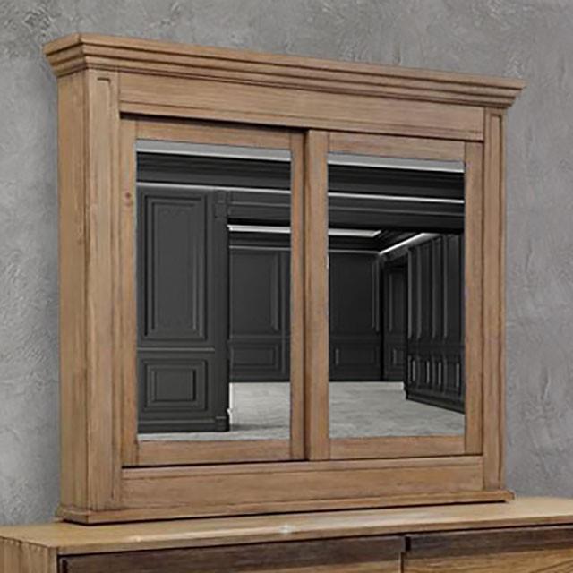 Furniture of America Coimbra CM7623SM Cabinet Mirror IMAGE 1