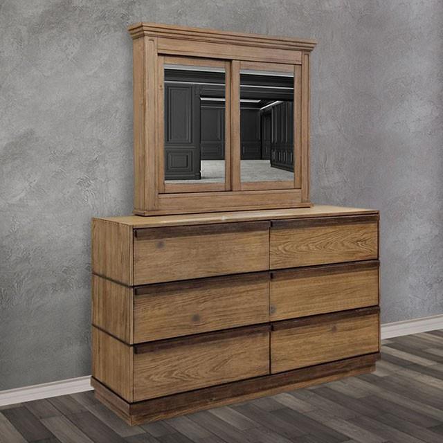 Furniture of America Coimbra CM7623SM Cabinet Mirror IMAGE 2