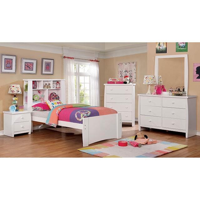 Furniture of America Marlee CM7651WH-N Night Stand IMAGE 1
