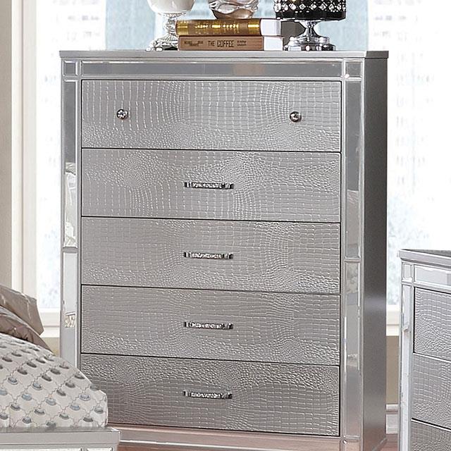 Furniture of America Brachium CM7977SV-C Chest IMAGE 6