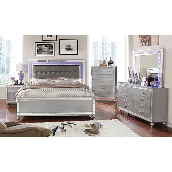 Furniture of America Brachium CM7977SV-N Night Stand IMAGE 1