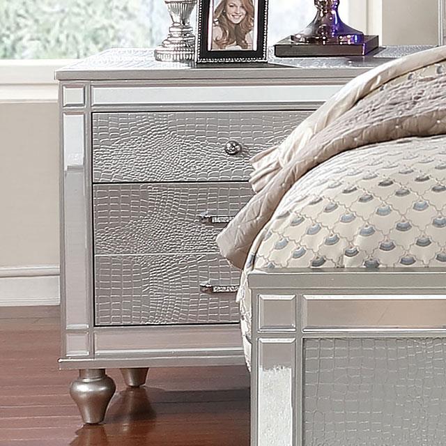Furniture of America Brachium CM7977SV-N Night Stand IMAGE 2