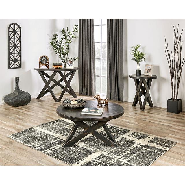 Furniture of America Culver EM4003BK-S Sofa Table IMAGE 2