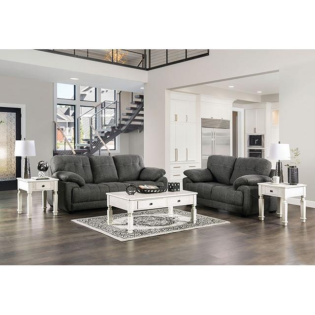 Furniture of America Canby EM6722DG-LV Loveseat IMAGE 2