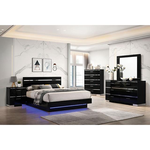  Furniture of America Erlach FOA7189BK-EK-BED E.King Bed IMAGE 2