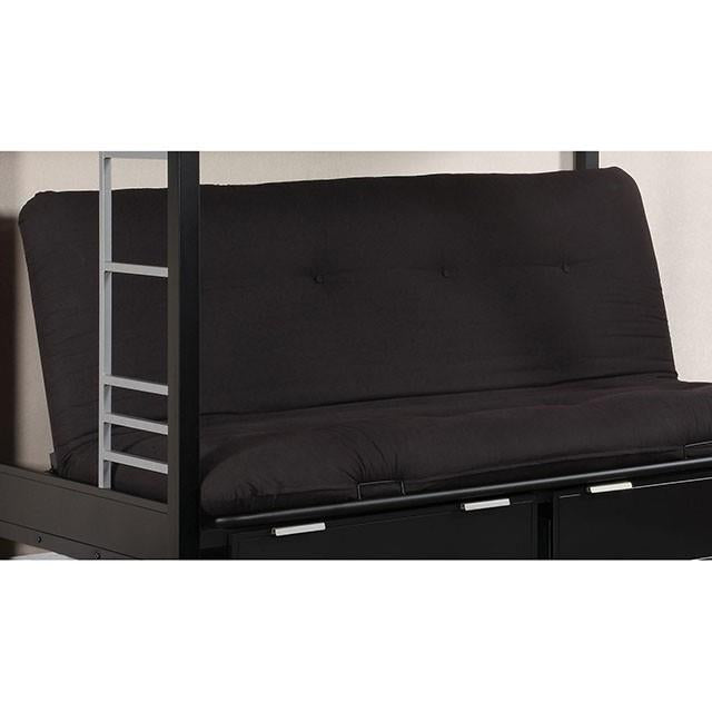 Furniture of America Plosh FP-2405BK 6" Black Futon Mattress IMAGE 1