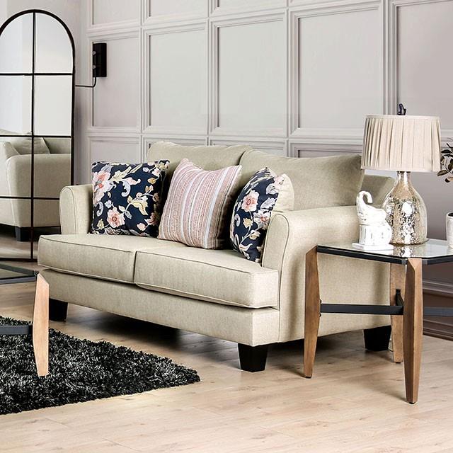Furniture of America Denbigh SM1281-LV Love Seat IMAGE 1