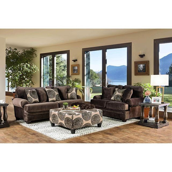 Furniture of America Bonaventura SM5142BR-LV Love Seat IMAGE 1