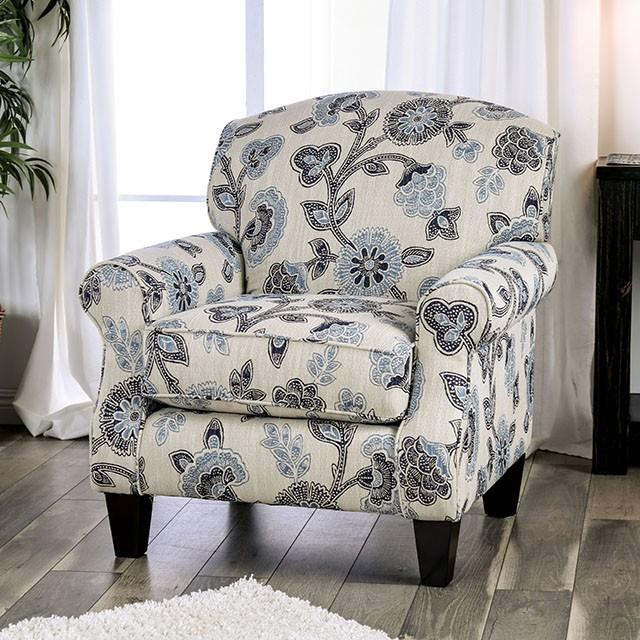 Furniture of America Nash SM8101-CH-FL Floral Chair IMAGE 1