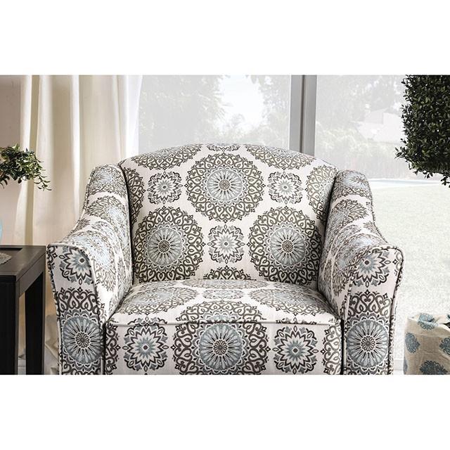Furniture of America Misty SM8141-CH-FL Floral Chair IMAGE 2