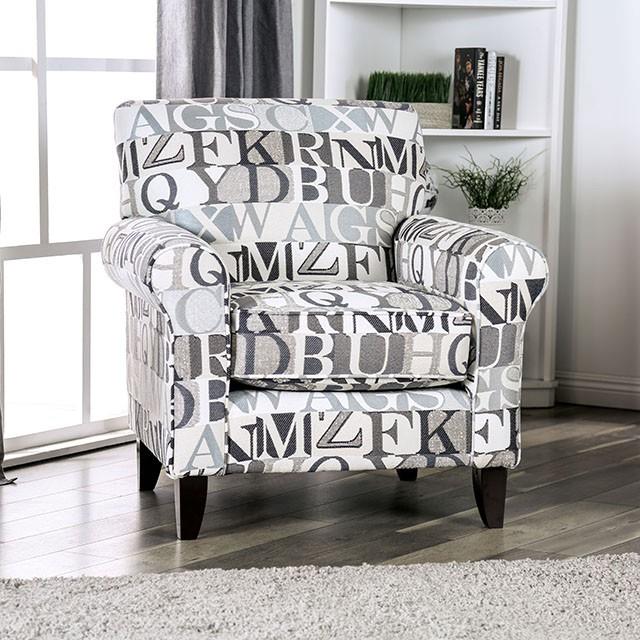 Furniture of America Verne SM8330-CH-LT Letter Chair IMAGE 1