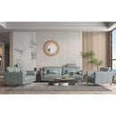 Calgary Furniture Emporium Tussio Stationary Leather Loveseat LV00947 IMAGE 1