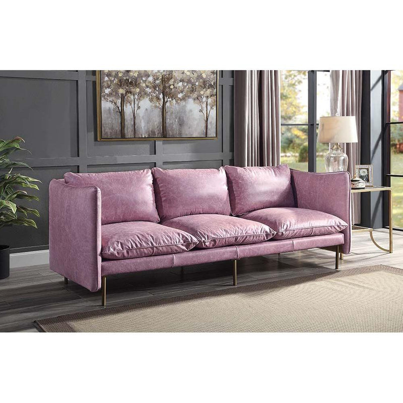 Calgary Furniture Emporium Metis Stationary Leather Sofa LV01018 IMAGE 6