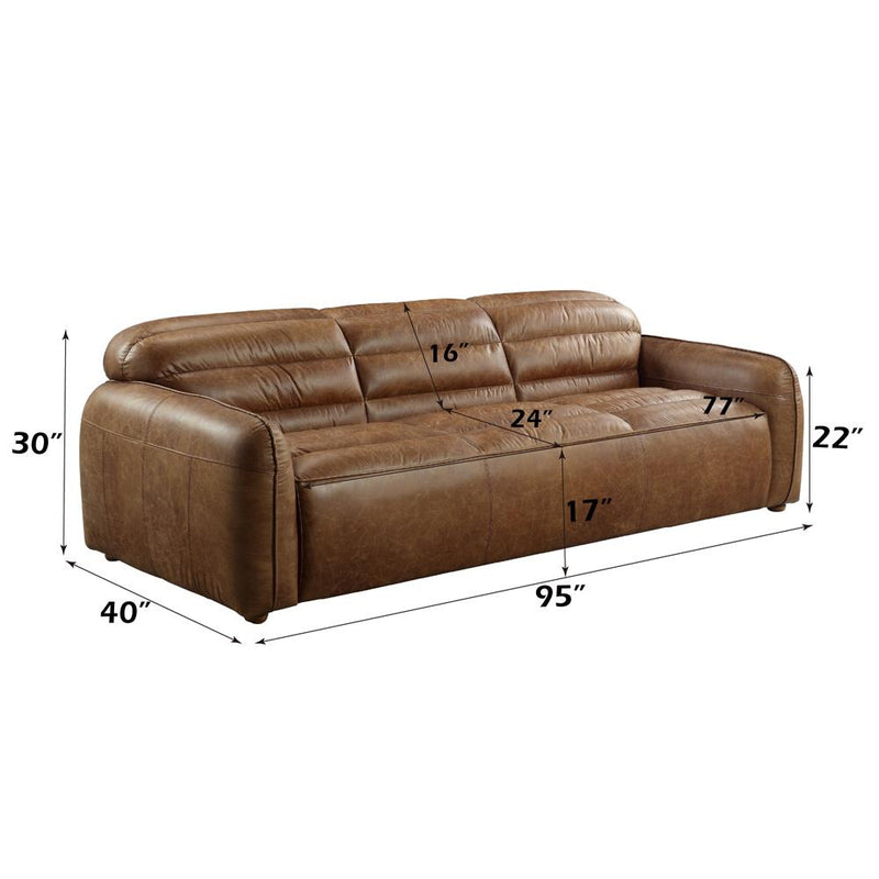 Calgary Furniture Emporium Rafer Stationary Leather Sofa LV01020 IMAGE 7