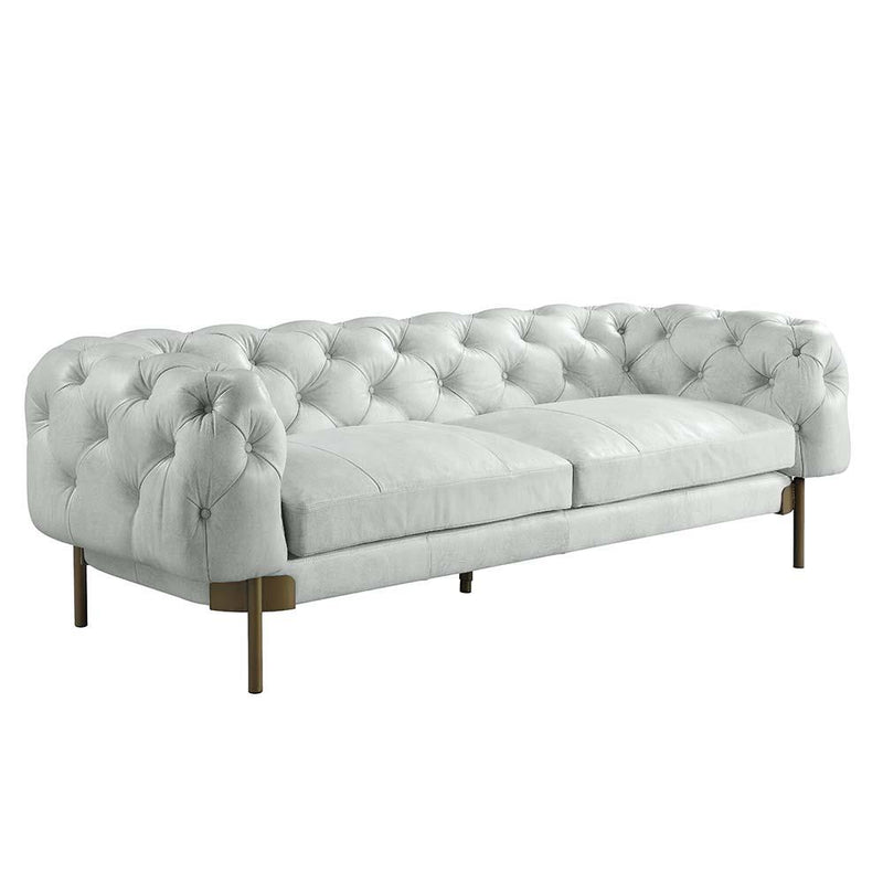 Calgary Furniture Emporium Ragle Stationary Leather Sofa LV01021 IMAGE 2