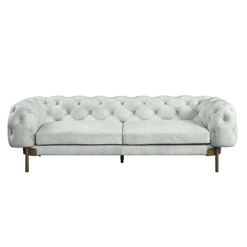 Calgary Furniture Emporium Ragle Stationary Leather Sofa LV01021 IMAGE 3