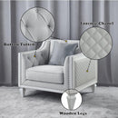 Calgary Furniture Emporium Katia Stationary Fabric Chair LV01051 IMAGE 10