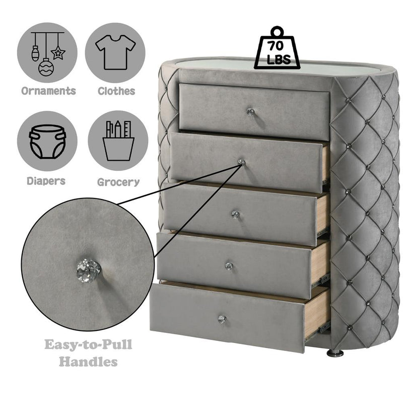 Calgary Furniture Emporium Perine 6-Drawer Chest BD01066 IMAGE 7