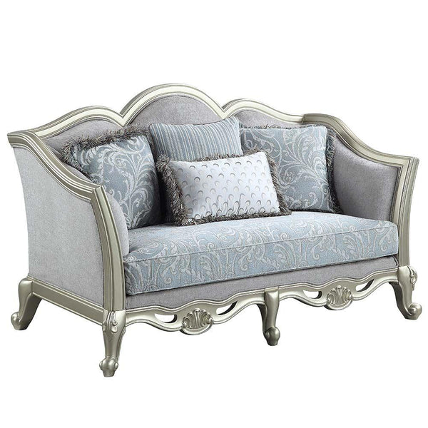 Calgary Furniture Emporium Qunsia Stationary Fabric Loveseat LV01118 IMAGE 1