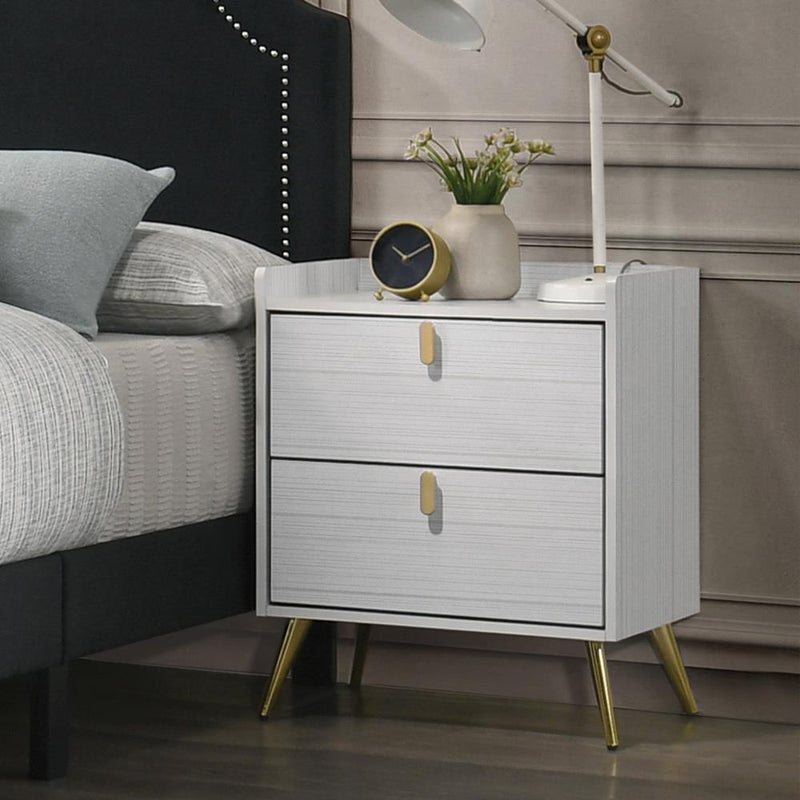 Calgary Furniture Emporium Zeena 2-Drawer Nightstand BD01177 IMAGE 1