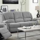 Calgary Furniture Emporium Zorina Reclining Fabric Sofa LV01284 IMAGE 1