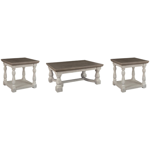  Signature Design by Ashley Havalance T814T1 Coffee Table and 2 End Tables IMAGE 1
