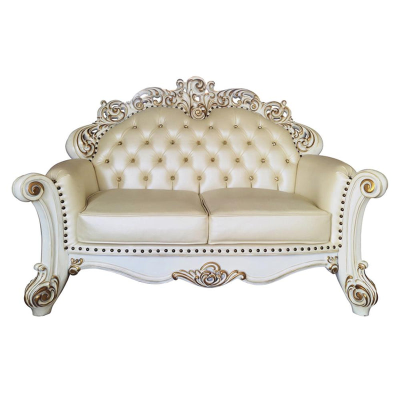 Calgary Furniture Emporium Vendome Stationary Polyurethane Loveseat LV01325 IMAGE 2