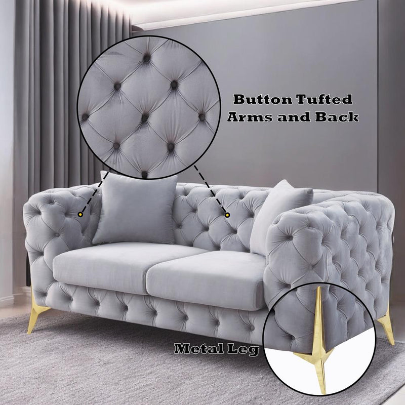 Calgary Furniture Emporium Jelanea Stationary Fabric Loveseat LV01407 IMAGE 6