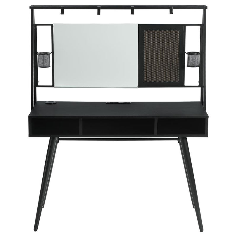 Coaster Furniture Jessie 801404 47-inch Writing Desk with Whiteboard and USB - Black IMAGE 2