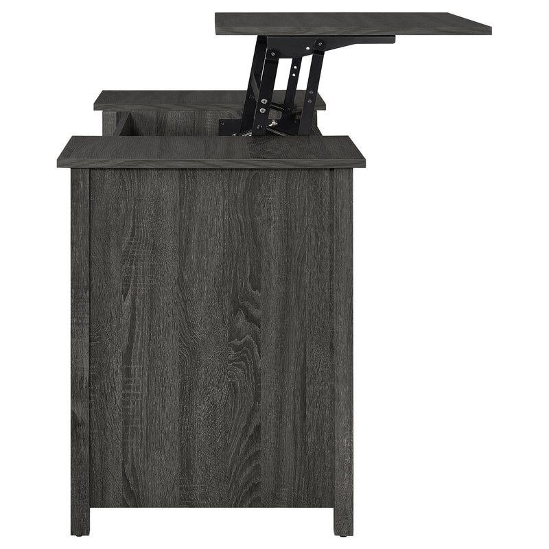 Coaster Furniture Dylan 801576 60-inch 4-Drawer Lift Top Office Desk - Weathered Grey IMAGE 9