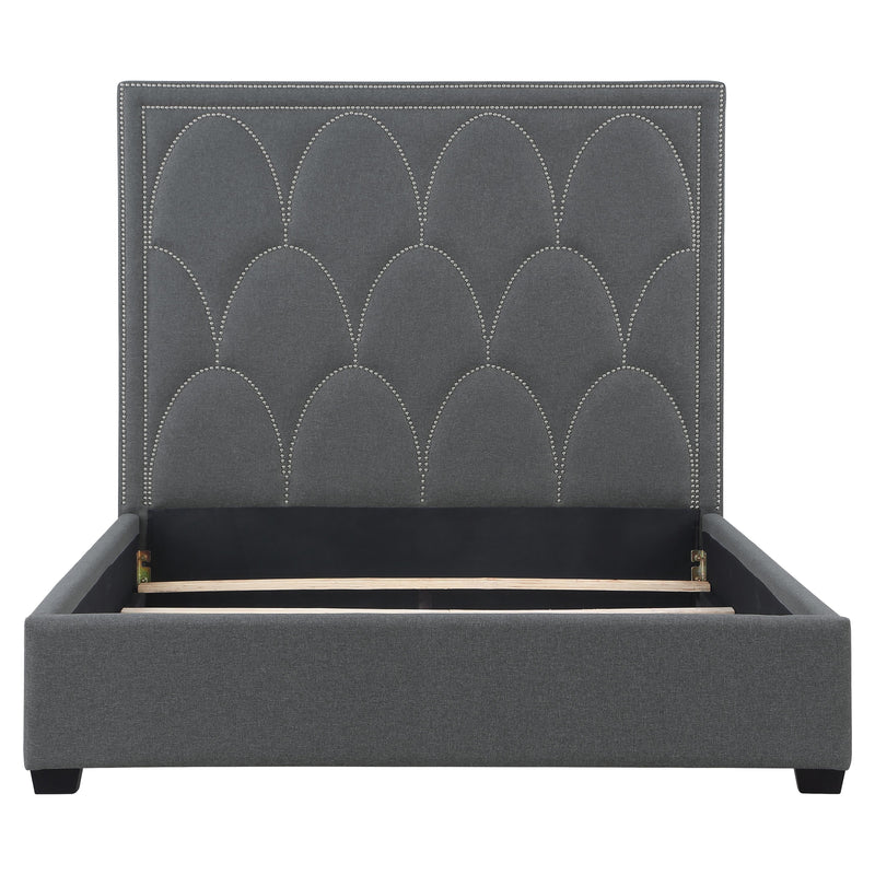 Coaster Furniture Bowfield 315900Q Upholstered Queen Panel Bed - Charcoal IMAGE 3