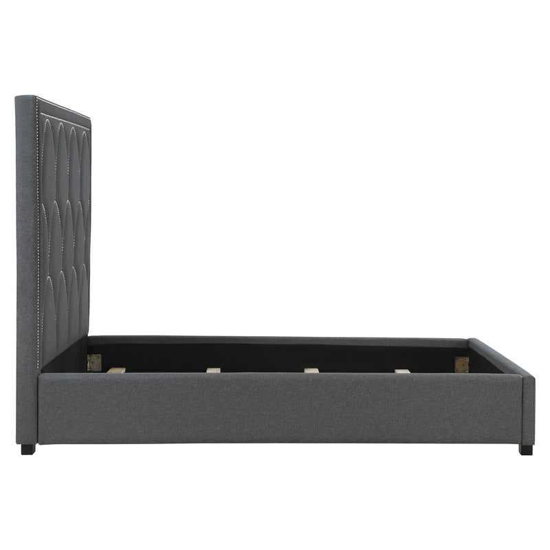 Coaster Furniture Bowfield 315900Q Upholstered Queen Panel Bed - Charcoal IMAGE 4