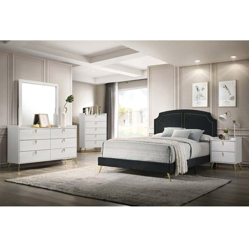 Calgary Furniture Emporium Zeena Full Upholstered Panel Bed BD01461F IMAGE 5
