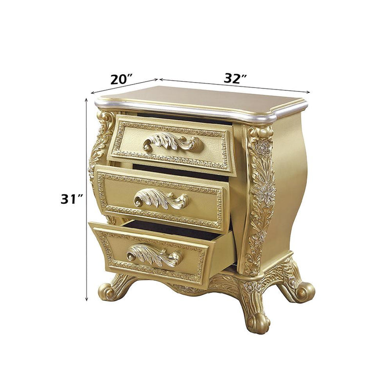 Calgary Furniture Emporium Cabriole 3-Drawer Nightstand BD01464 IMAGE 3