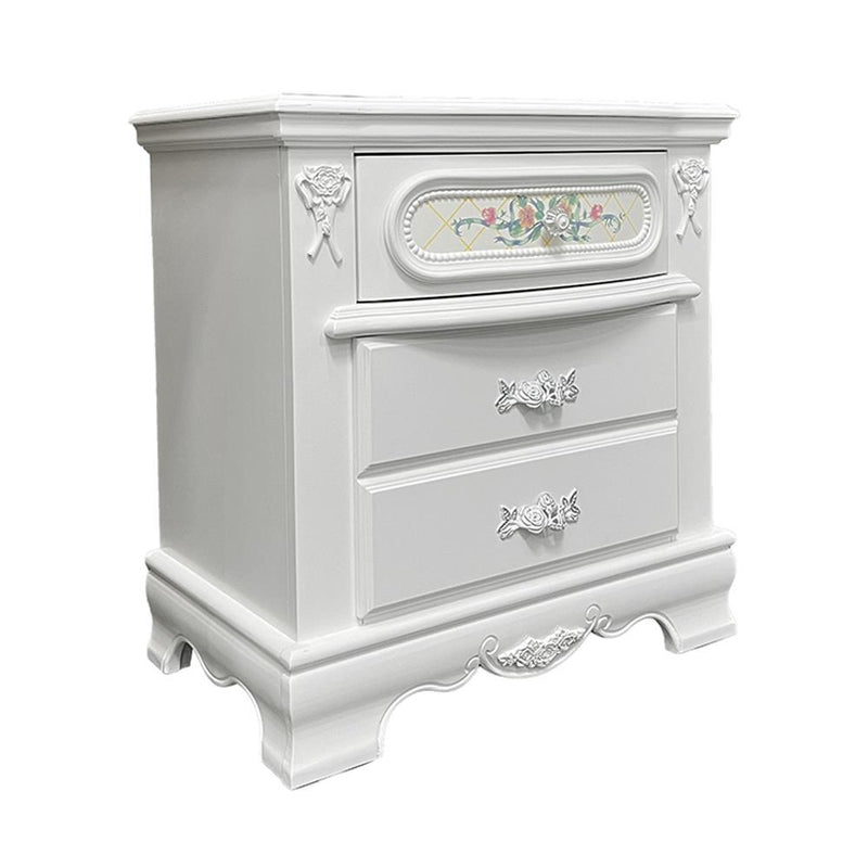 Calgary Furniture Emporium Flora 3-Drawer Nightstand BD01639 IMAGE 4