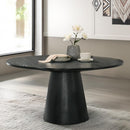 Calgary Furniture Emporium Round Froja Dining Table with Pedestal Base DN01802 IMAGE 1