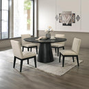 Calgary Furniture Emporium Round Froja Dining Table with Pedestal Base DN01802 IMAGE 5
