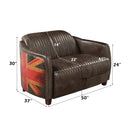 Calgary Furniture Emporium Brancaster Stationary Leather Loveseat LV01810 IMAGE 8