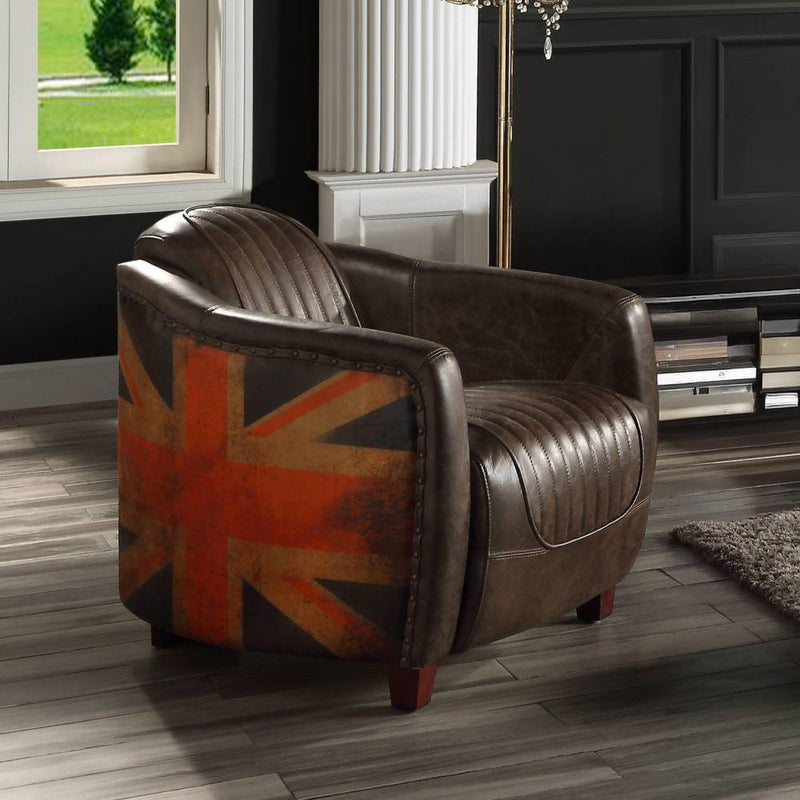 Calgary Furniture Emporium Brancaster Stationary Leather Chair LV01811 IMAGE 1