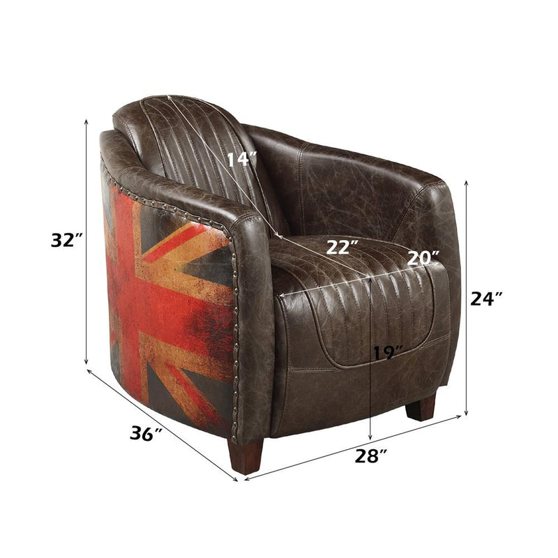 Calgary Furniture Emporium Brancaster Stationary Leather Chair LV01811 IMAGE 8