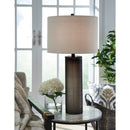  Signature Design by Ashley Dingerly L430824 Glass Table Lamp IMAGE 2