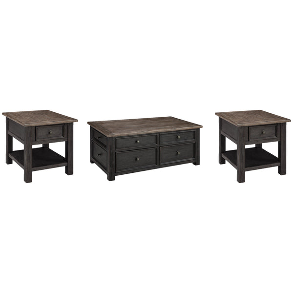  Signature Design by Ashley Tyler Creek T736T2 Coffee Table and 2 End Tables IMAGE 1