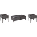  Signature Design by Ashley Todoe T901T2 Coffee Table and 2 End Tables IMAGE 1