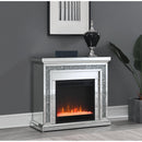 Coaster Furniture Lorelai 991047 Mirrored Freestanding Electric Fireplace - Silver IMAGE 8